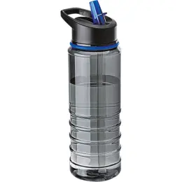 750ml Tritan Bottle With Straw Blue Unbranded